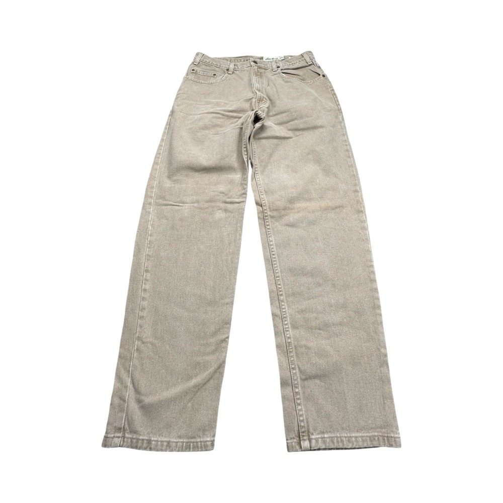 Eddie Bauer Pants Mens 36x30‎ Tan Relaxed Fit Denim Straight Leg Casual Rugged